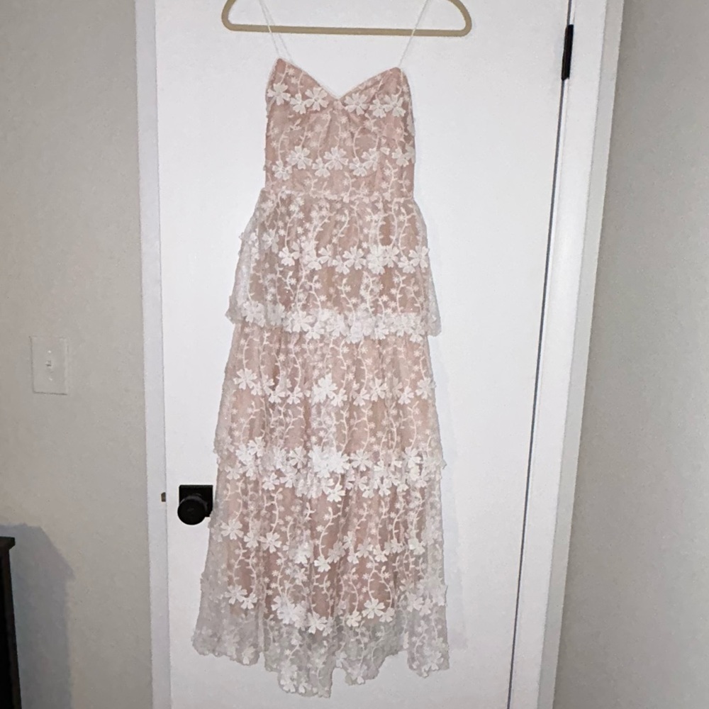 White floral dress